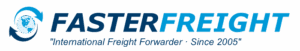 Faster Freight logo – International Freight Forwarder since 2005