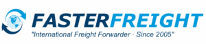 Faster Freight logo – International Freight Forwarder since 2005